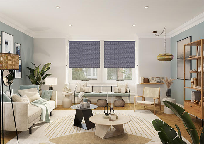 Kindling, Royal Blue - Twist&Fit Roller Blind - Image 8